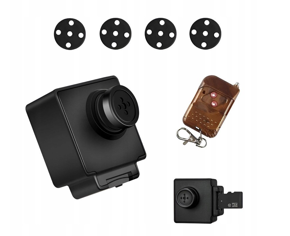 Skrita kamera v gumbu - Spy button camera mini full hd